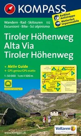  Tiroler Höhenweg - Alta Via Tiroler Höhenweg 1 : 50000 | Sonstiges |  Sack Fachmedien