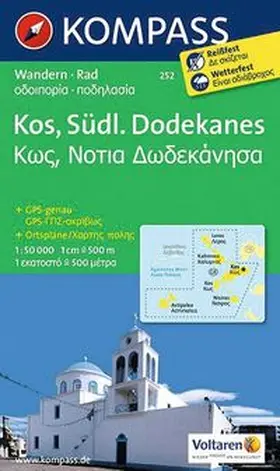  KOMPASS Wanderkarte 252 Kos - Südlicher Dodekanes 1:50.000 | Sonstiges |  Sack Fachmedien