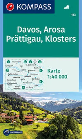  Davos - Arosa - Prättigau - Klosters 1 : 40 000 | Sonstiges |  Sack Fachmedien