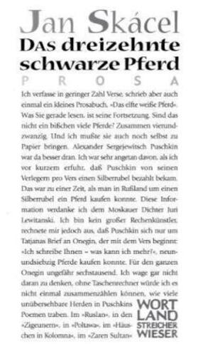 Skácel |  Das dreizehnte schwarze Pferd | Buch |  Sack Fachmedien