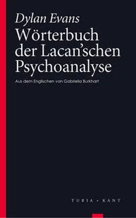 Evans |  Wörterbuch der Lacan'schen Psychoanalyse | Buch |  Sack Fachmedien