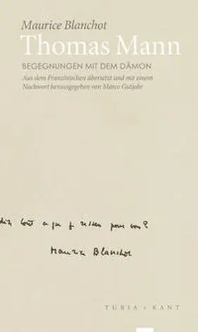Blanchot |  Thomas Mann | Buch |  Sack Fachmedien