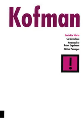 Kofman / Engelmann |  Erstickte Worte | Buch |  Sack Fachmedien