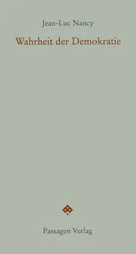 Nancy / Engelmann |  Wahrheit der Demokratie | Buch |  Sack Fachmedien