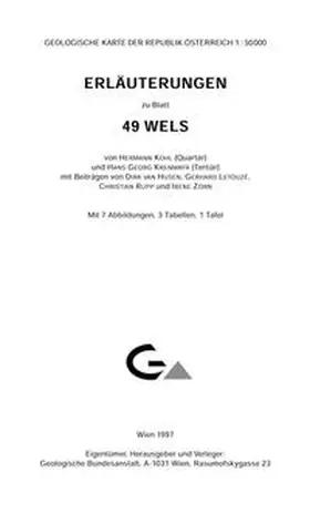 Kohl / Krenmayr |  Erläuterungen zu Blatt 49 Wels | Buch |  Sack Fachmedien