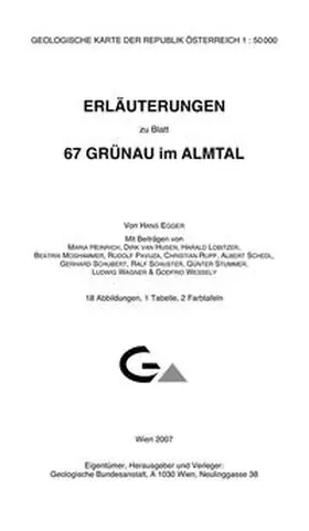 Egger |  Erläuterungen zu Blatt 67 Grünau im Almtal | Buch |  Sack Fachmedien