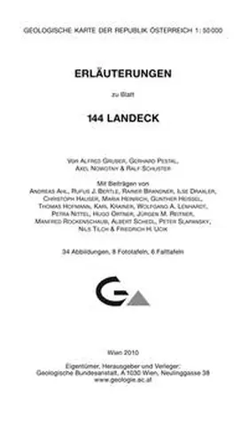 Gruber / Pestal / Nowotny |  Erläuterungen zu Blatt 144 Landeck | Buch |  Sack Fachmedien