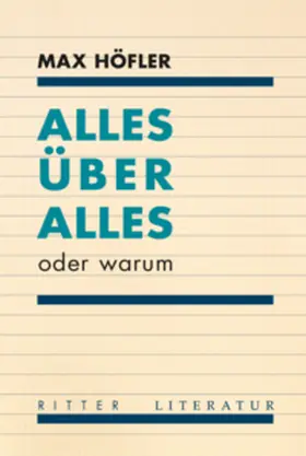 Höfler |  Alles über alles | Buch |  Sack Fachmedien