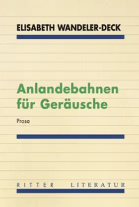 Wandeler-Deck |  Anlandebahnen für Geräusche | Buch |  Sack Fachmedien