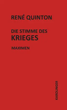 Quinton / Langendorf |  Die Stimme des Krieges | Buch |  Sack Fachmedien