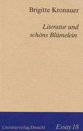 Kronauer |  Literatur und schöns Blümelein | Buch |  Sack Fachmedien