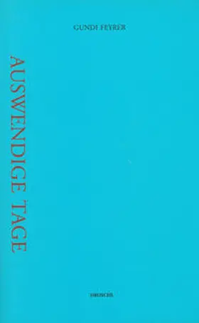 Feyrer |  Auswendige Tage | Buch |  Sack Fachmedien
