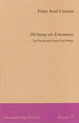 Czernin |  Dichtung als Erkenntnis | Buch |  Sack Fachmedien