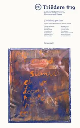 Schmidt / Ballhausen |  Triëdere #19: (Gedichte) gestalten | Buch |  Sack Fachmedien