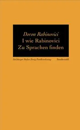 Rabinovici |  I wie Rabinovici | Buch |  Sack Fachmedien