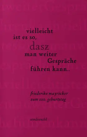 Lartillot / Le |  vielleicht ist es so, dasz man weiter Gespräche führen kann... | Buch |  Sack Fachmedien