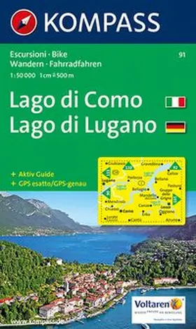  Lago di Como / Lago di Lugano 1 : 50 000 | Sonstiges |  Sack Fachmedien