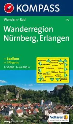  Wanderregion Nürnberg Erlangen 1 : 50 000 | Sonstiges |  Sack Fachmedien
