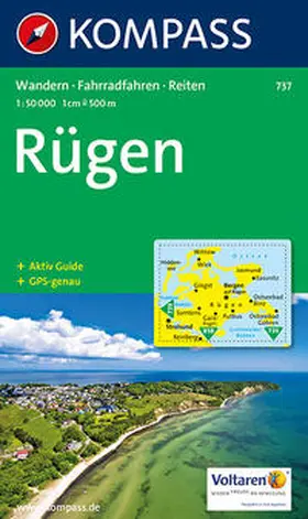Insel Rügen 1 : 50 000 | Sonstiges | 978-3-85491-626-0 | www.sack.de