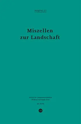  Miszellen zur Landschaft | Buch |  Sack Fachmedien