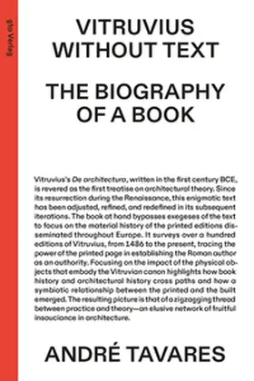 Tavares |  Vitruvius Without Text | Buch |  Sack Fachmedien
