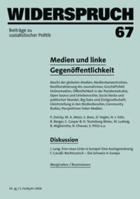 Berger / Boos / Cavalli | Widerspruch 67 | Buch | 978-3-85869-693-9 | sack.de