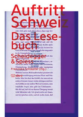 Schläpfer |  Auftritt Schweiz | Buch |  Sack Fachmedien