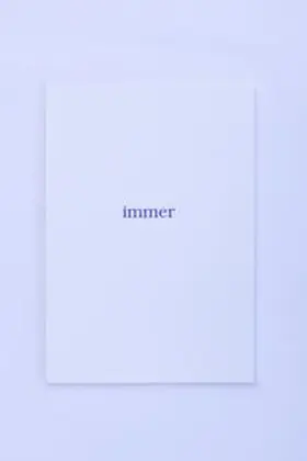  immer | Buch |  Sack Fachmedien
