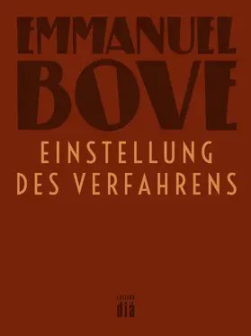 Bove |  Einstellung des Verfahrens | eBook | Sack Fachmedien