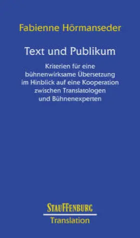 Hörmanseder |  Text und Publikum | Buch |  Sack Fachmedien