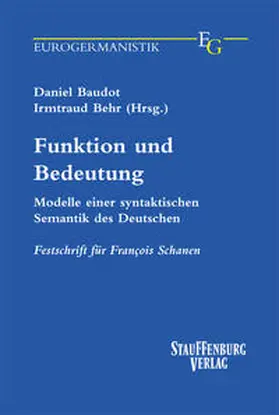 Baudot / Behr |  Funktion und Bedeutung | Buch |  Sack Fachmedien
