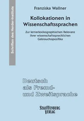 Wallner |  Kollokationen in Wissenschaftssprachen | Buch |  Sack Fachmedien