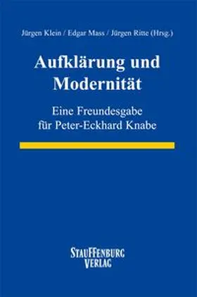 Klein / Mass / Ritte |  Aufklärung und Modernität | Buch |  Sack Fachmedien