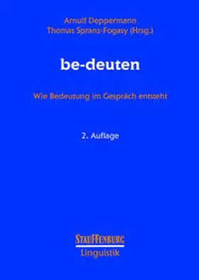 Deppermann / Spranz-Fogasy |  be-deuten | Buch |  Sack Fachmedien