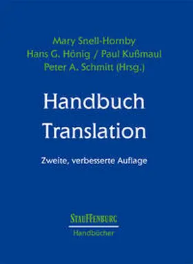 Snell-Hornby / Hönig / Kussmaul |  Handbuch Translation | Buch |  Sack Fachmedien