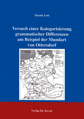 Lott |  Versuch einer Kategorisierung grammatischer Differenzen am Beispiel der Mundart von Ottersdorf | Buch |  Sack Fachmedien