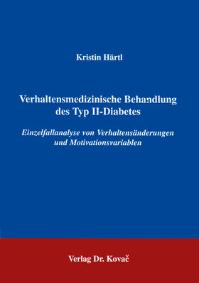 Härtl | Verhaltensmedizinische Behandlung des Typ II-Diabetes | Buch | 978-3-86064-497-3 | sack.de