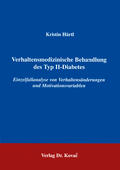 Härtl |  Verhaltensmedizinische Behandlung des Typ II-Diabetes | Buch |  Sack Fachmedien