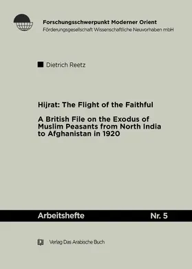 Reetz |  Hijrat: The Flight of the Faithful | Buch |  Sack Fachmedien