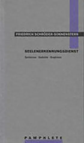 Schröder-Sonnenstern / Petersen |  Seelenerkennungsdienst | Buch |  Sack Fachmedien