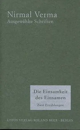 Verma / Beer |  Die Einsamkeit des Einsamen | Buch |  Sack Fachmedien
