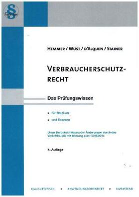 Hemmer / Wüst |  Verbraucherschutzrecht | Buch |  Sack Fachmedien