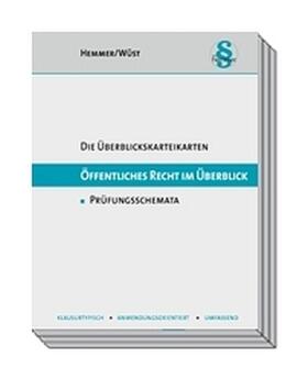 Hemmer / Wüst |  Karteikarten Öffentliches Recht im Überblick | Loseblattwerk |  Sack Fachmedien