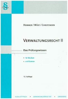 Hemmer / Wüst / Christensen | Verwaltungsrecht 2 | Buch | 978-3-86193-630-5 | sack.de