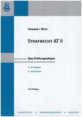 Hemmer / Wüst / Berberich | Strafrecht AT II | Buch | 978-3-86193-671-8 | sack.de