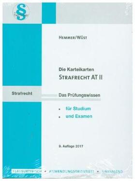 Hemmer / Wüst | Strafrecht AT II | Sonstiges | 978-3-86193-673-2 | sack.de