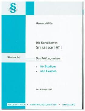 Hemmer / Wüst | Strafrecht AT 1 | Buch | sack.de
