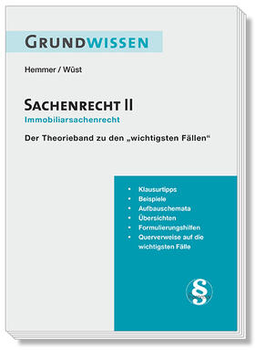 Hemmer / Wüst / d'Alquen | Grundwissen - Sachenrecht II | Buch | 978-3-86193-833-0 | sack.de
