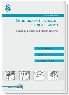 Reinhard | Definitionen Strafrecht - Schnell gemerkt | Buch | 978-3-86193-855-2 | sack.de