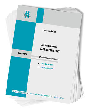 Hemmer / Wüst | Hemmer, K.: Deliktsrecht/Karteikarten | Buch | 978-3-86193-862-0 | sack.de